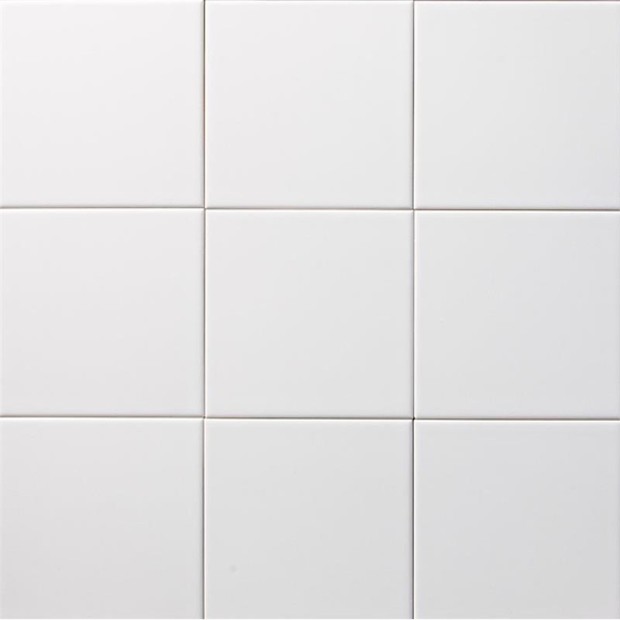 Wandtegel Mat Wit 15x15