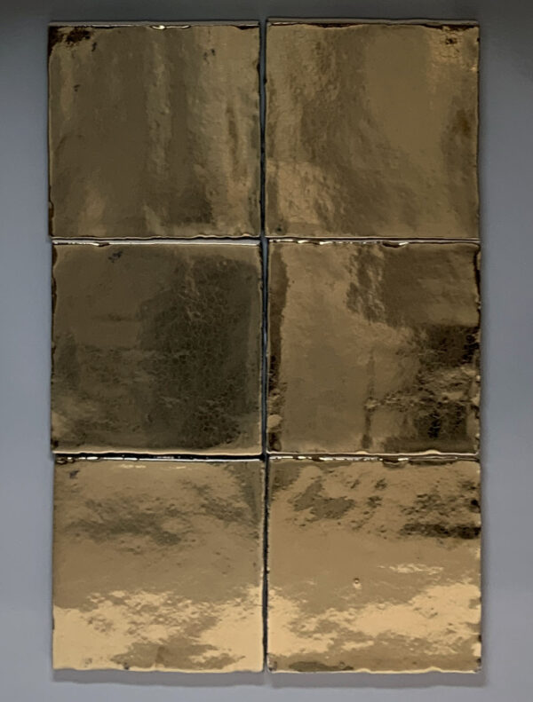 Wandtegel Metallic Gold 13x13 Goud
