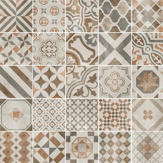 Vloer-/Wandtegel Mix Color 20x20 Meerkleurig