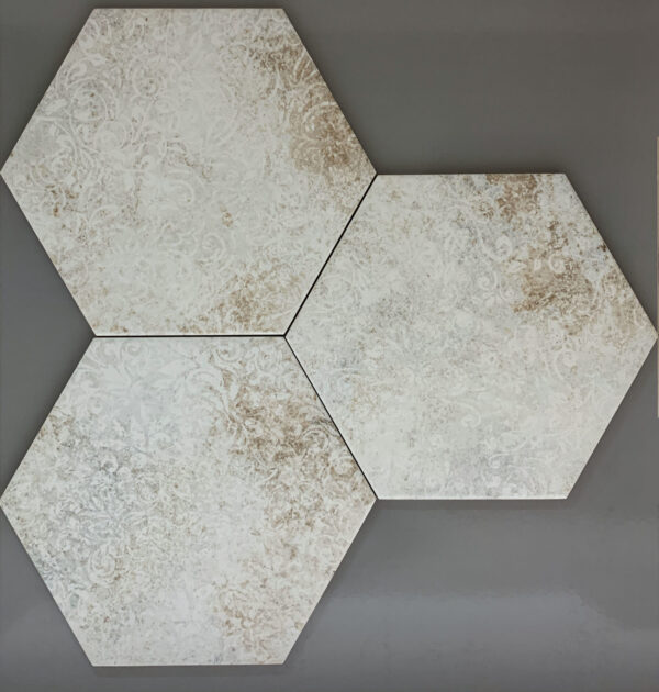 Vloer-/Wandtegel Vecchio Blanco 23x27 Wit/Beige