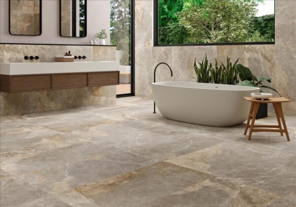 Vloer-/Wandtegel Light 60x120 Beige/Grijs