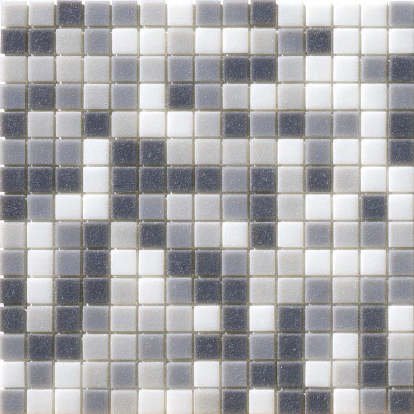 Mozaïektegel Grigio Mix 2x2