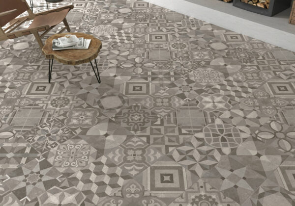 Wandtegel Powder Decor Cold 25x75 Grijs