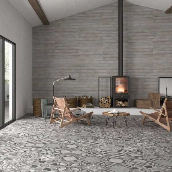 Wandtegel Powder Decor Cold 60x60 Grijs