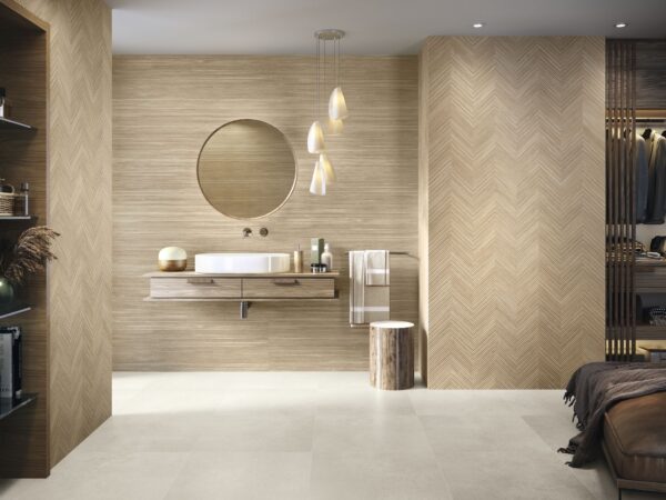 Wandtegel Zig Alder 40x120 Beige