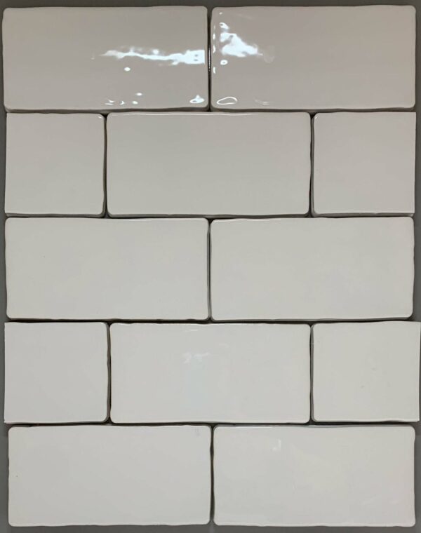 Wandtegel White Glans 7,5x15 Wit