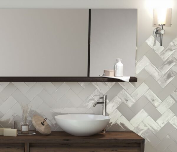 Wandtegel White Glans 7,5x15 Wit