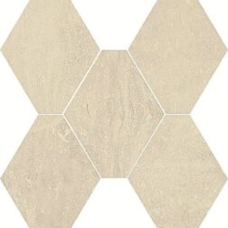 Vloer-/Wandtegel Esagona Bianco 28.5x32 Wit/Grijs