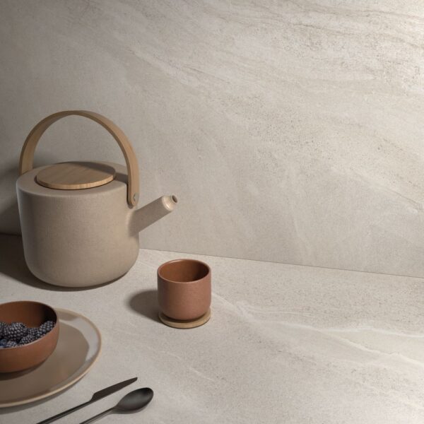 Vloer-/Wandtegel Life Bianco 40x80 Wit/Beige