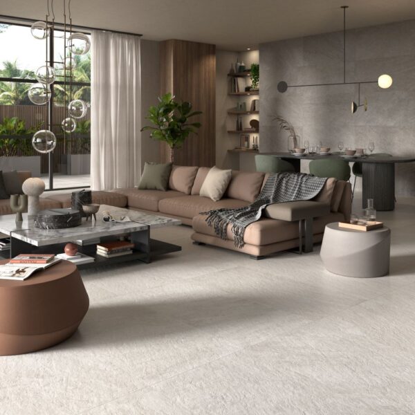 Vloer-/Wandtegel Quartz White 45x45 Wit