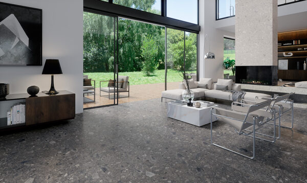 Vloer-/Wandtegel Anthracite 120x120 Antraciet