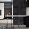 Vloer-/Wandtegel Marquina Black Glans 120x120 Zwart