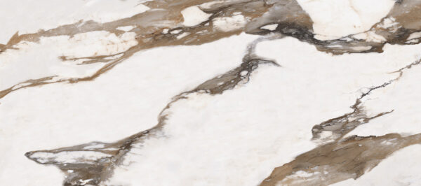 Vloer-/Wandtegel Calacatta Gold Mat 30x60 Wit/Bruin/Goud