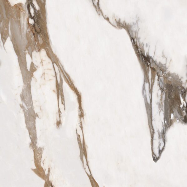 Vloer-/Wandtegel Calacatta Gold Mat 60x60 Wit/Bruin/Goud