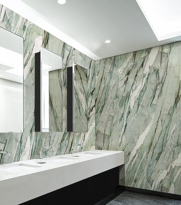 Vloer-/Wandtegel Calacatta Mint Glans 120x270 Groen