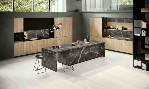 Vloer-/Wandtegel Dolomite Glans 120x120 Wit/Grijs