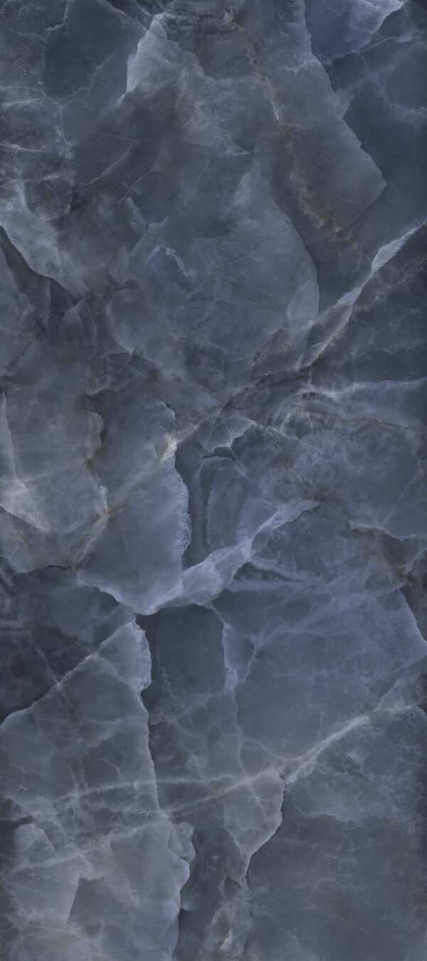 Vloer-/Wandtegel Onyx Blue Glans 60x120 Blauw
