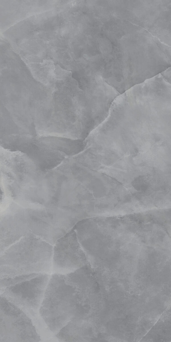 Vloer-/Wandtegel Onyx Grey Glans 120x270 Grijs