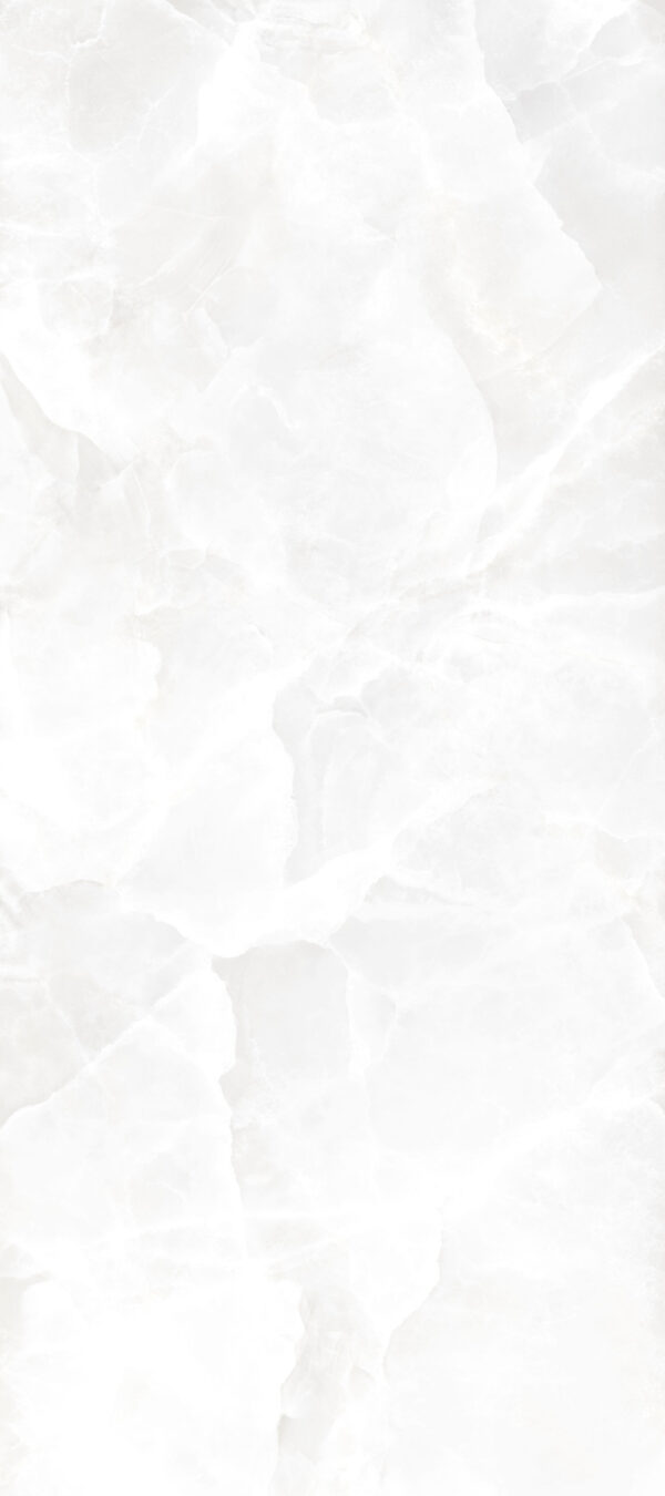 Vloer-/Wandtegel Onyx White Glans 60x120 Wit