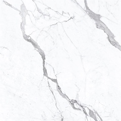 Vloer-/Wandtegel Statuario Superiore Glans 120x120 Wit/Grijs