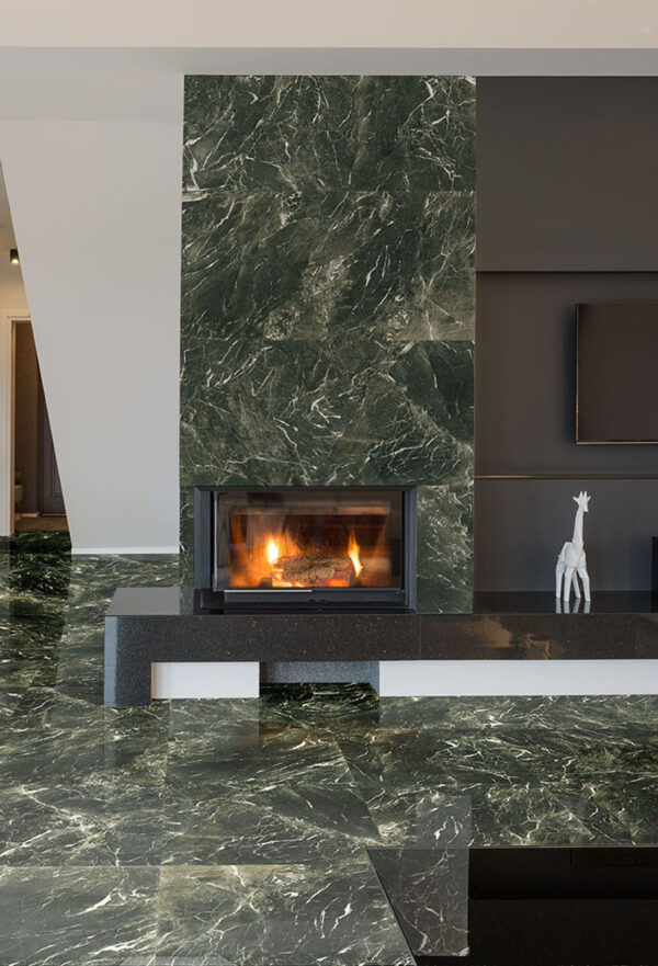 Vloer-/Wandtegel Verde Alpi Glans 120x120 Groen