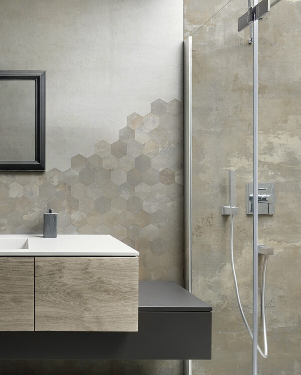 Vloer-/Wandtegel Beige Glans 60x120 Beige