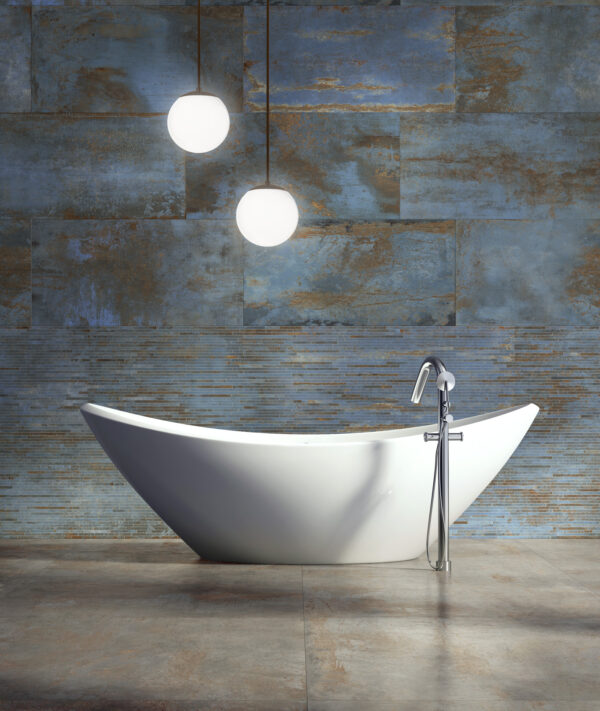 Vloer-/Wandtegel Blue Mat 60x120 Blauw/Bruin