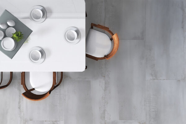 Vloer-/Wandtegel Lithium 60x120 Wit/Grijs/Zilver