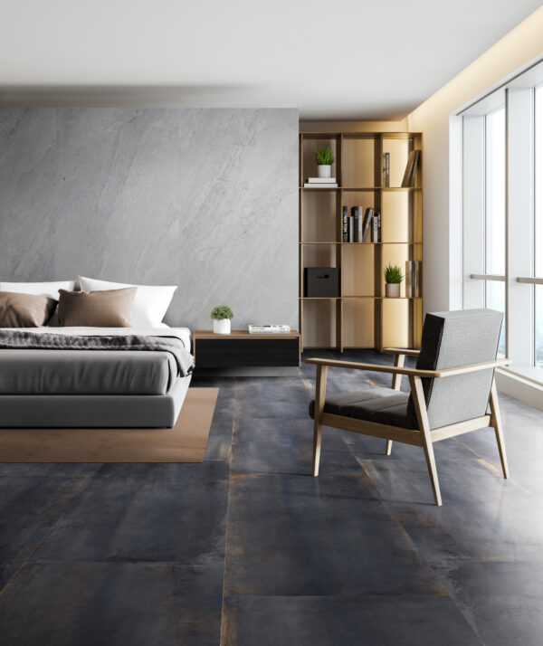 Vloer-/Wandtegel Palladium 60x120 Zwart/Bruin