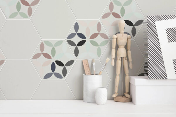 Vloer-/Wandtegel Greta 15x17 Meerkleurig