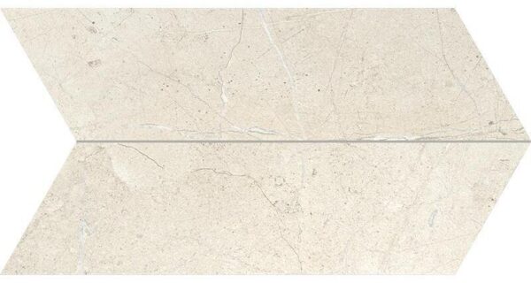 Vloer-/Wandtegel Gramma 72 White 49.8x14.5 Wit/Grijs