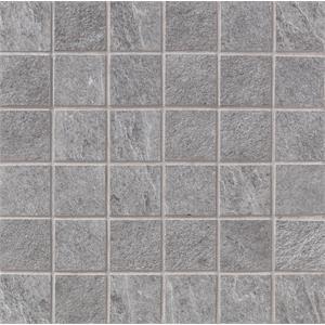 Wandtegel Mosaico Silver Flow 30x30 Grijs