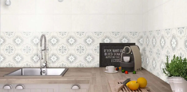 Vloer-/Wandtegel Decor Bridgeham 15x15 Blauw/Grijs