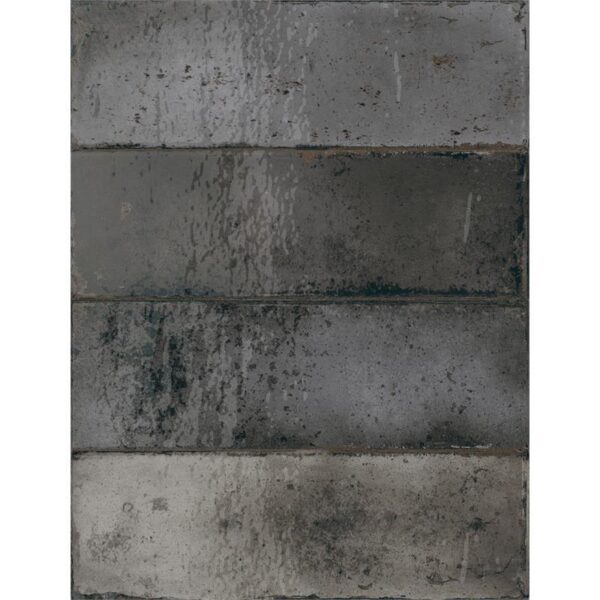 Wandtegel Carbon 6.5x20 Zwart/Antraciet