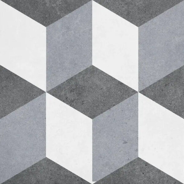 Vloer-/Wandtegel Decor Marzipan C 20x20 Grijs