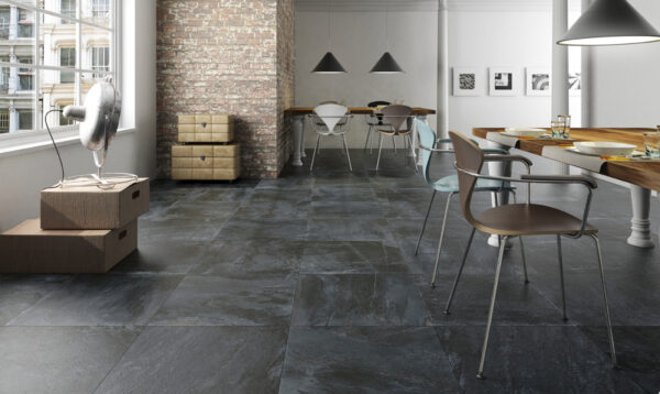 Vloer-/Wandtegel Black 37x75 Zwart