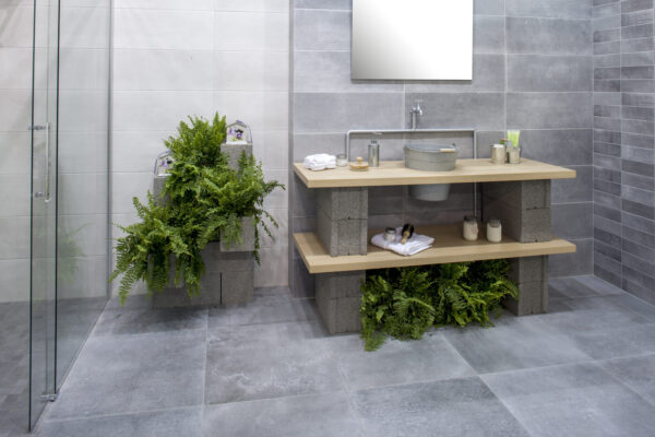 Vloer-/Wandtegel Cemento 60x60 Grijs