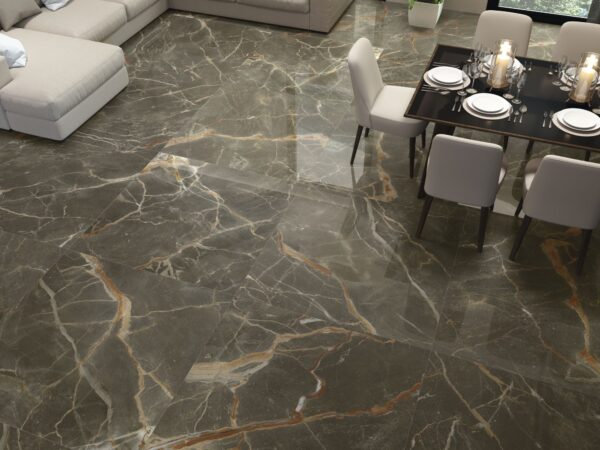 Wandtegel Riscal Brown 80x80 Bruin