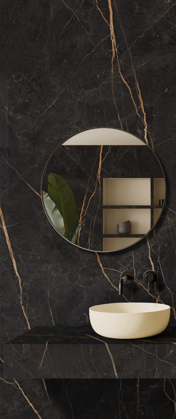 Vloer-/Wandtegel Saint Laurent 120x120 Zwart Glans