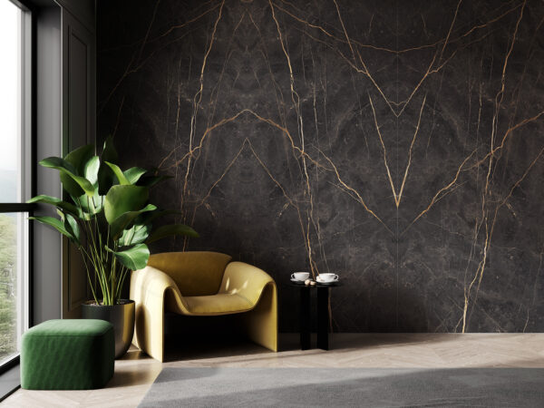 Vloer-/Wandtegel Saint Laurent 60x120 Zwart Mat