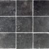 Vloer-/Wandtegel Burattato Charcoal 15x15 Zwart/Antraciet