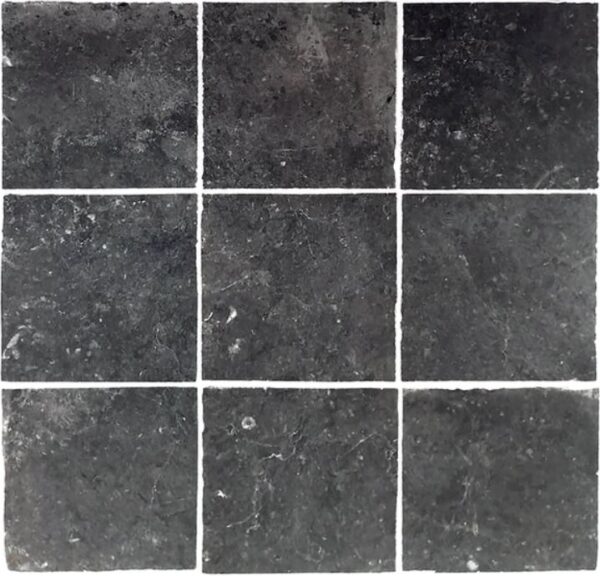 Vloer-/Wandtegel Burattato Charcoal 15x15 Zwart/Antraciet