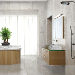 Vloer-/Wandtegel White 60x120 Wit/Grijs