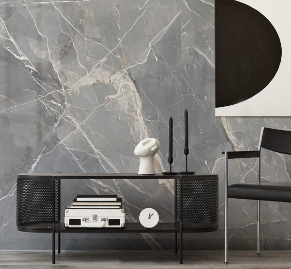 Vloer-/Wandtegel Clang Glans 60x120 Grijs