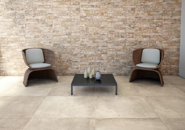 Vloer-/Wandtegel Meteora Beige 90x90 Beige